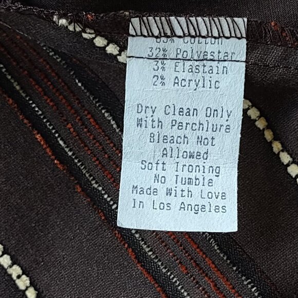 Eva Franco Anthropologie Strapless Striped Dress Embroidered Whimsigoth Size 8 - Picture 10 of 10